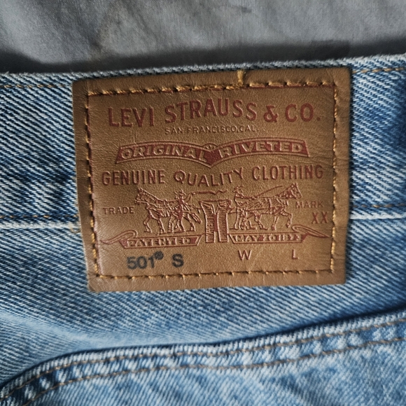 LEVI'S 501 Distressed Skinny Jeans | SZ 24 x 28 - Picture 6 of 9